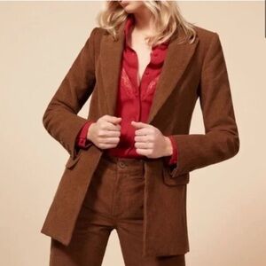 Reformation Brown Blazer